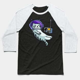 Astronaut Cat Baseball T-Shirt